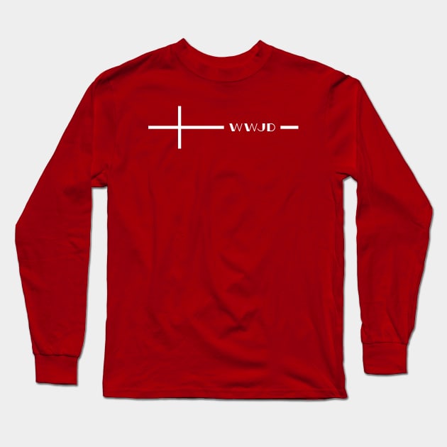 WWJD Long Sleeve T-Shirt by TheMoodyDecor